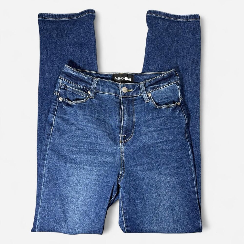 Fashion-nova Women's Blue and Navy Jeans